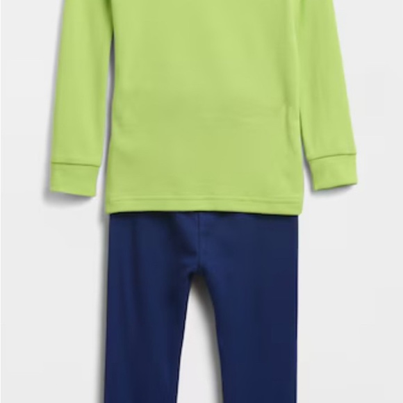 GAP Lime Green and Navy Monster Pajama Set - Picture 2 of 8